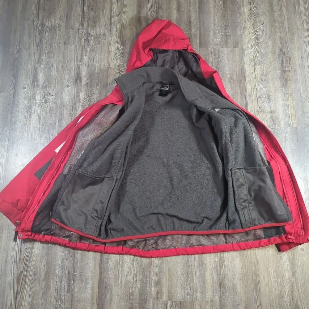 North Face Jacket Boys Large Long Sleeve Full Zip Pockets Hooded 14-16 HyVent
